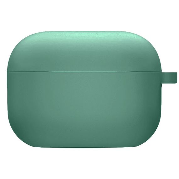Силиконовый футляр с микрофиброй для наушников Airpods 3 Зеленый / Pine Needle | Зображення 1