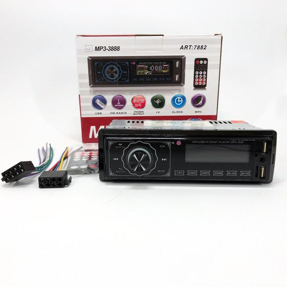 Магнітола в машину з флешкою MP3 3888 ISO 1DIN FM, Автомагнітола в штат пристрій магнітола DU-36 | Зображення 4