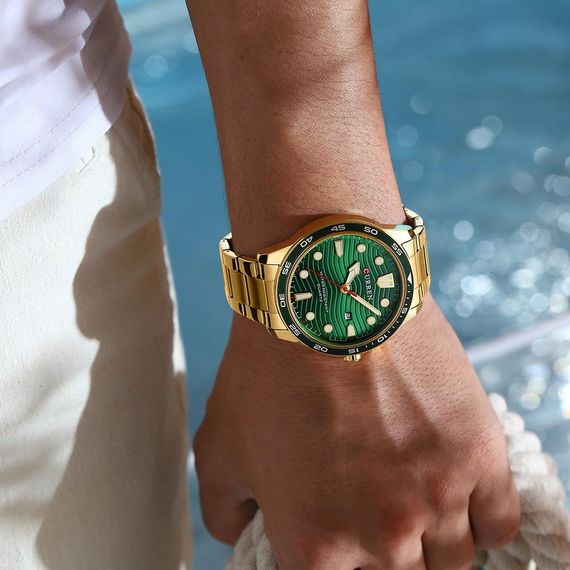 Годинник C1ur1ren 8426 Gold-Green | Зображення 2
