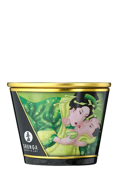 Свічка для масажу Shunga Massage Candle Exotic Green Tea із ароматом зеленого чаю, 170 мл sexstyle | Зображення 2