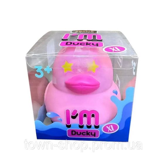 Детский антистресс "Крутой замес - I'm Ducky XL" MonsterGum AS25003 Розовый | Зображення 2