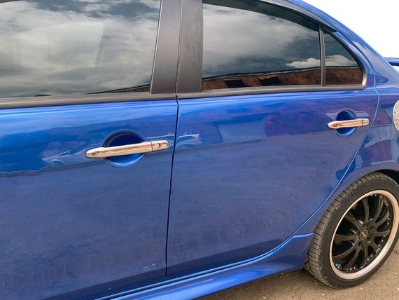 Накладки на ручки (4 шт) З чіпом, Carmos - Турецька сталь для Mitsubishi Lancer X 2008-2024 рр
