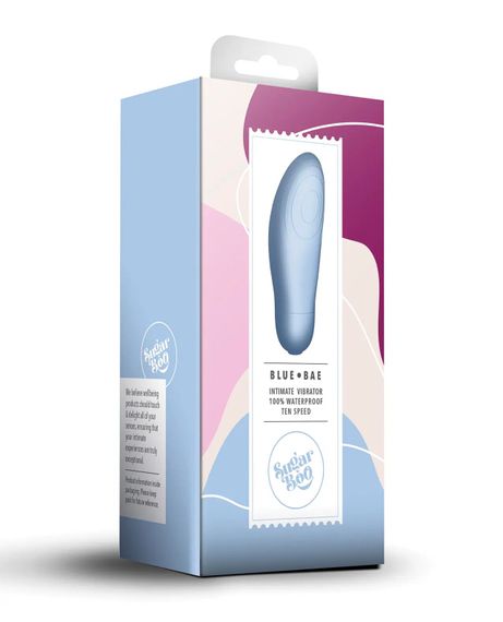 Кліторальний вібратор SugarBoo Blue Bae, працює від батарейок (у комплекті) | Зображення 4