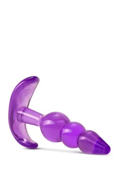 Анальный плаг B YOURS TRIPLE BEAD ANAL PLUG PURPLE sexstyle | Зображення 1