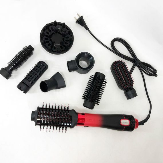 Фен для волос 2 режима температуры, Фен профессиональный домашний для волос Расческа-браш укладки DA-24 | Зображення 4