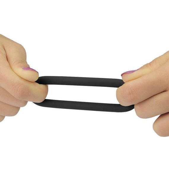 Ерекційні кільця - Power Plus Soft Silicone Snug Ring Black Sex Aura | Зображення 4