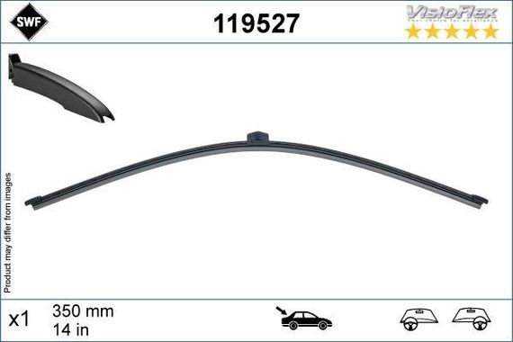 Щетка стеклоочистителя задняя  340mm Audi A3 BMW X1 Porsche Cayenne VW Touareg 10- 119527