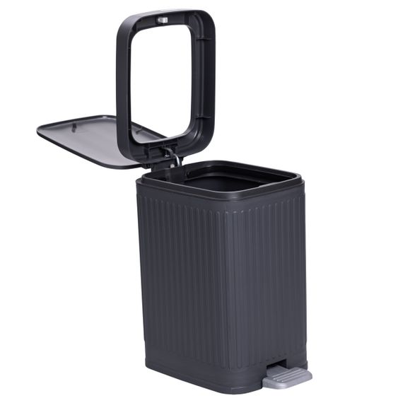Відро для сміття з педаллю 5л відро для сміття з кришкою і педаллю Сірий HP-45-11G
