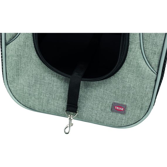 Рюкзак-переноска Trixie Savina для собак фронтальний поліестер чорний/сірий до 10 кг 30х33х26 см | Зображення 9