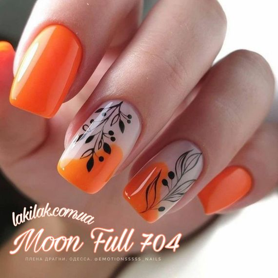 Гель-лак Moon Full Neon №704 помаранчевий 8 мл