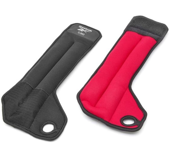 Обважнювачі щиколотки Reebok Flexlock Ankle Weights чорний, червоний Уні 0.5 кг RAWT-11270 | Зображення 1