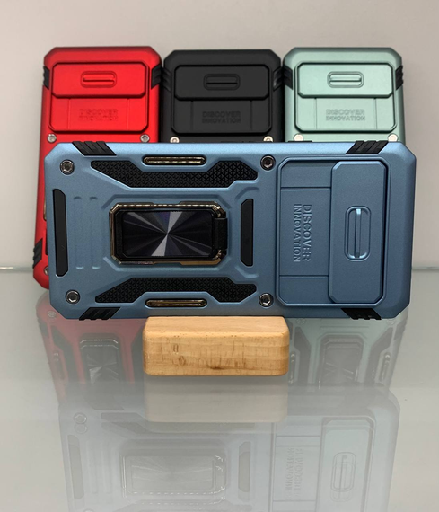 Google Pixel 9 Pro XL голубий Протиударний Чохол накладка Ring Magnet Camera slide з кільцем