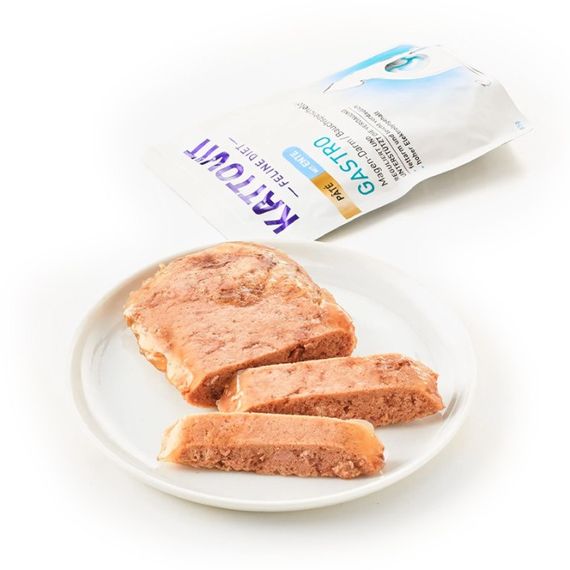 Вологий корм для котів із захворюваннями ШКТ Kattovit Veterinary Gastro Duck Pate, 85 гр | Зображення 1