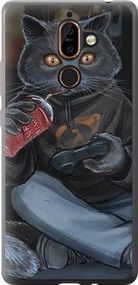 Чохол на Nokia 7 Plus gamer cat із пластику FCh_033285