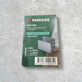 Набір скоб і цвяхів Parkside виготовлений з оцинкованої сталі
