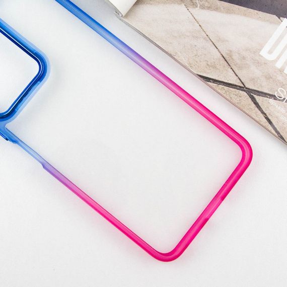 Чохол TPU+PC Fresh sip series для Xiaomi Redmi Note 13 Pro 4G / Poco M6 Pro 4G Рожевий / Синій | Зображення 1