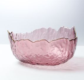 Салатник Glass 18454 20 см рожевий