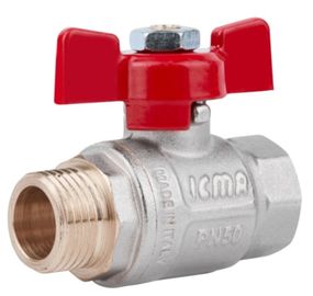 Кран кульовий Icma 1/2" прямий №351 (87351AD11)