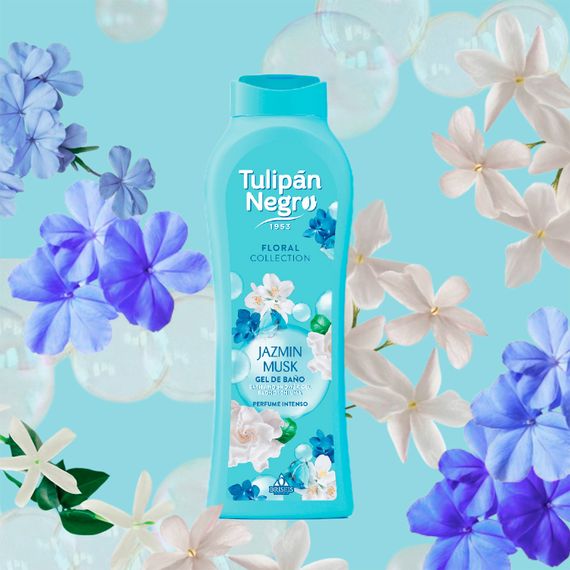 Гель для душу парфумований Tulipan Negro Shower Gel - Jazmin Musk (650 ml) | Зображення 1