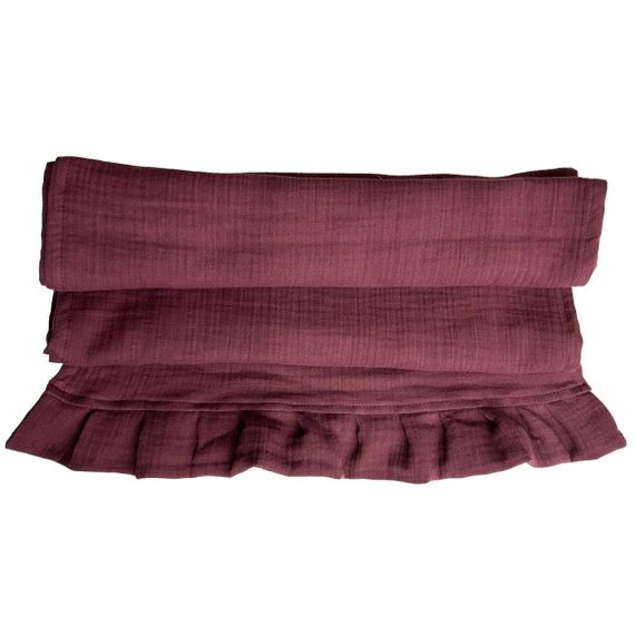 Раннер SoundSleep Muslin Burgundy 40х180 см с рюшами (94331929) | Зображення 6