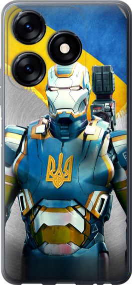 Чехол на Tecno Spark 10C Украинский киборг "980u-3116-17620"