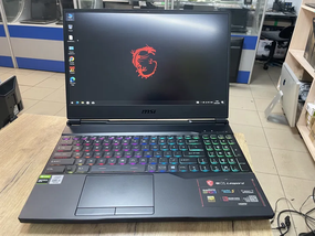 Ноутбук MSI GL65 15.6 FHD IPS core i5 10400H/16gb/128SSD+500HDD/GTX 1650-4gb