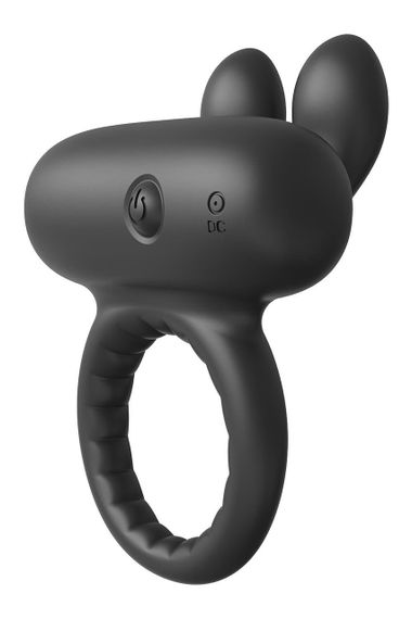 Ерекційне віброкільце Dreamtoys Ramrod Rabbit з вушками для клітора, чорне Sex Aura | Зображення 5