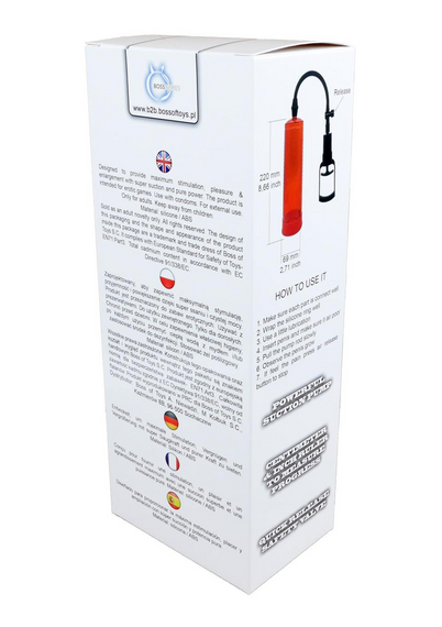 Вакуумна помпа Boss Series: Power pump MAX - Red, BS6000010 Sex Aura | Зображення 2