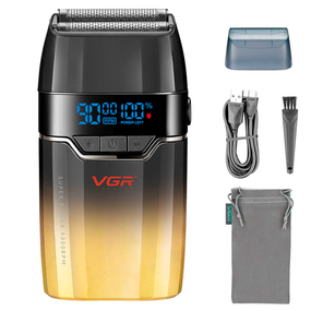 Електробритва VGR V-308 GOLD шейвер, подвійне лезо, 9000 RPM, LED дисплей