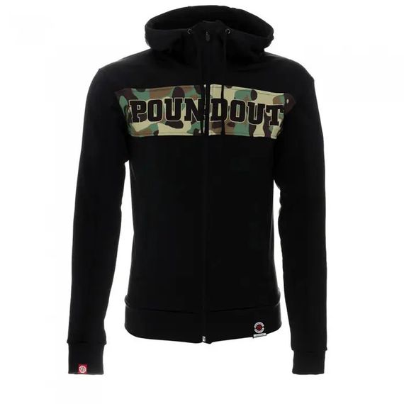 Толстовка чоловіча з капюшоном Poundout Gear CAMOUFLAGE black, S