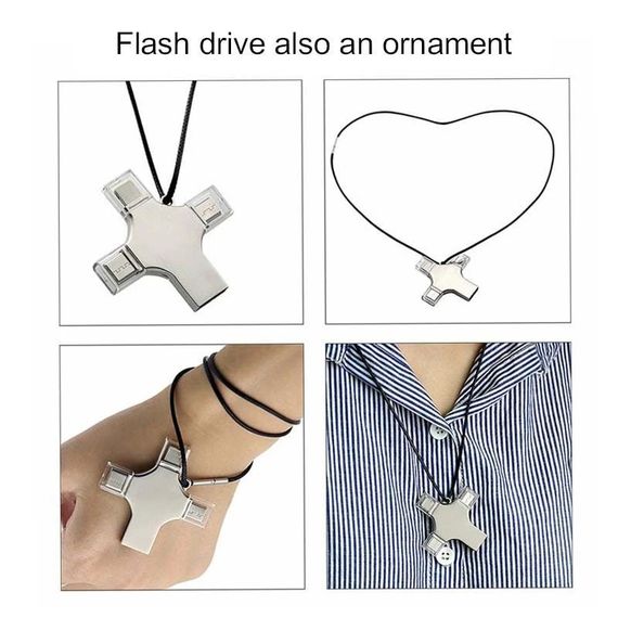 Флеш-пам'ять XO DK04 4в1 металевий 32ГБ (MAW-44117_530) | Зображення 5