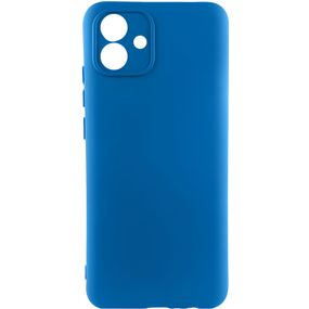 Чохол TPU GETMAN Liquid Silk Full Camera для Samsung Galaxy A08 / A07 4G / A07s Синій / Royal blue