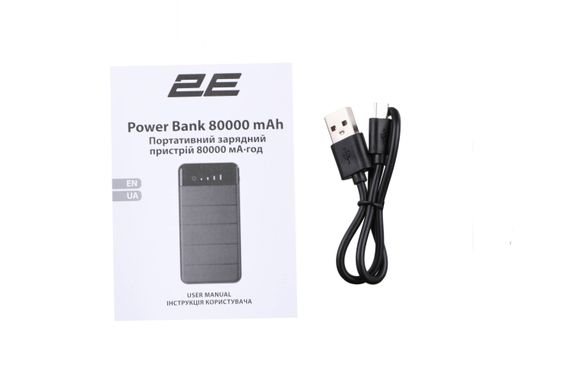 Портативний зарядний пристрій 2E Power Bank Solar 8000mAh Black (2E-PB814-BLACK) | Зображення 1