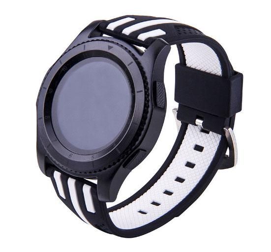 Силіконовий ремінець Primo Dart для годинника Samsung Gear S3 Classic SM-R770 / Frontier RM-760 - Black&White