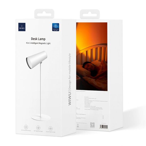 Настільна LED лампа WIWU Wi-D8 Desk Lamp 4 in1 Intelligent Magnetic Light White | Зображення 1