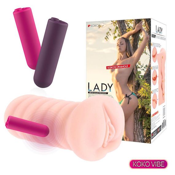 Мастурбатор-вагіна Kokos Lady Vibe Sex Aura | Зображення 3