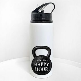 Пляшка для води з трубочкою This is my happy hour 600 мл (PLV_25A019)