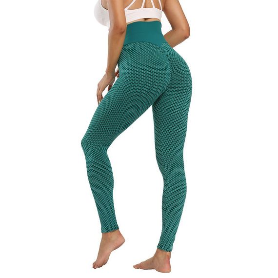 Женские спортивные лосины для фитнеса BOSANOVA Green Зеленые леггинсы | Зображення 3