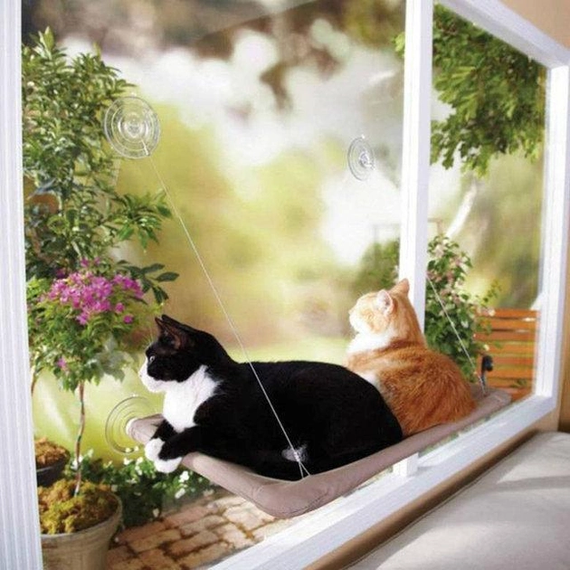 Лежанка для кота віконна Sunny Seat Window Cat Bed | Зображення 1