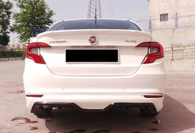 Задній дифузор DPT (SD, чорний глянець) для Fiat Tipo 2016- рр