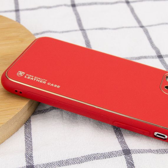Шкіряний чохол Xshield для Apple iPhone 13 Pro Max (6.7") Червоний / Red | Зображення 2