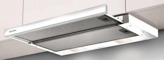 Витяжка Faber телескоп, 50см, 701м3г, Flexa Ng Hip W A50, білий (315.0635.108)
