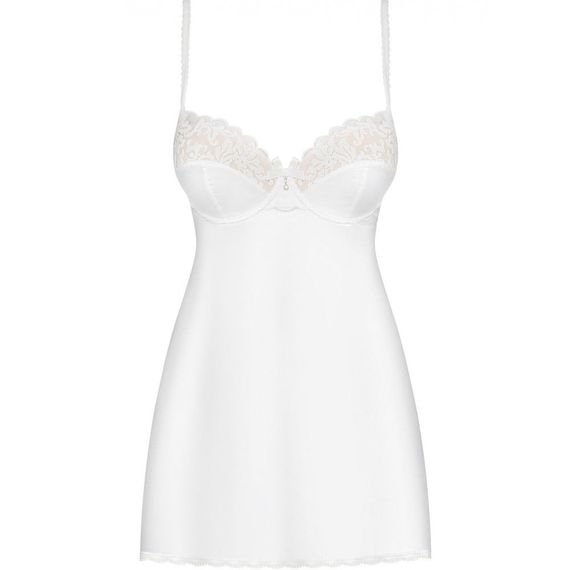 Пеньюар Obsessive 871-CHE-2 white Chemise L / XL | Зображення 2