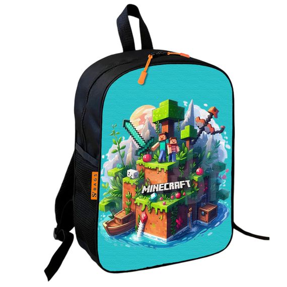 Школьный рюкзак детский Minecraft + Сумка для обуви спортивной формы рюкзак-мешок  для мальчика (01730) | Зображення 4