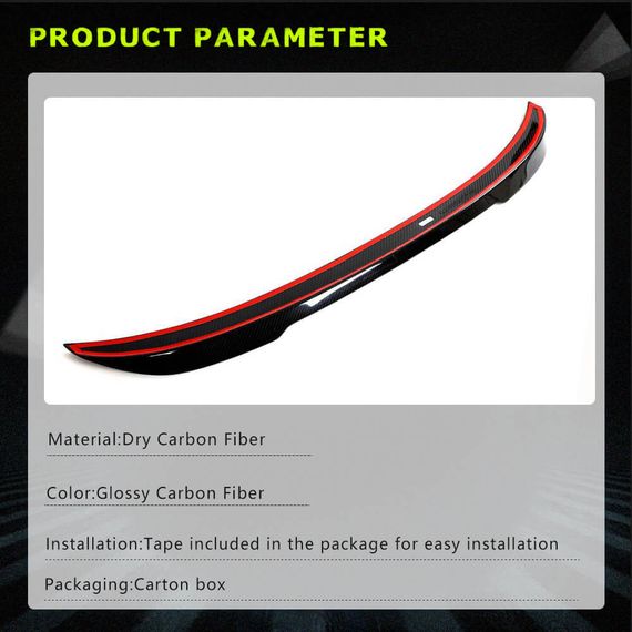 Спойлер PSM-Style V4 (для F30/F80, Карбон) для BMW 3 серія F-30/31/34 2012-2019 рр | Зображення 5