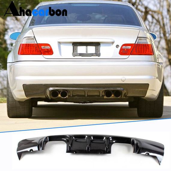 Дифузор заднього бампера V3 (для M3, Карбон) для BMW 3 серія E-46 1998-2006 рр