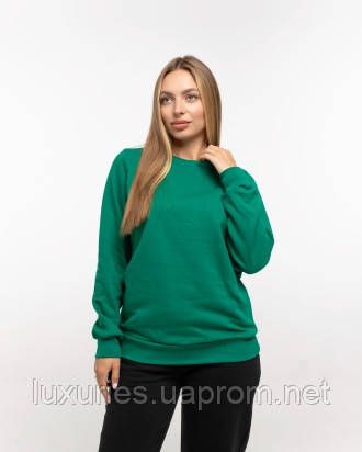 Жіночий світшот українського бренду, теплий жіночий світшот з начосом - 12 кольорів на вибір, зимній світшот