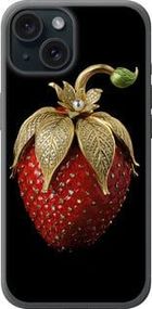 Чохол на iPhone 15 Полуниця v3 із силікону FCh (008502