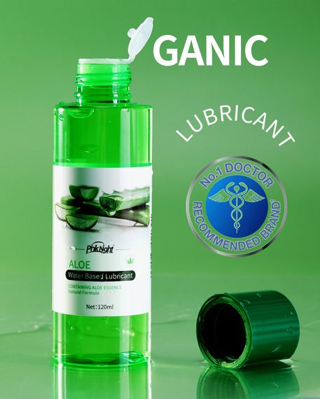 Лубрикант PinkNight на водной основе с экстрактом алое 120 ml | Зображення 6