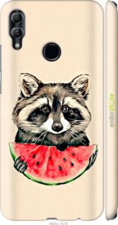 Чохол на Huawei Honor 10 Lite Єнотик з кавуном "4605m-1618-2448"